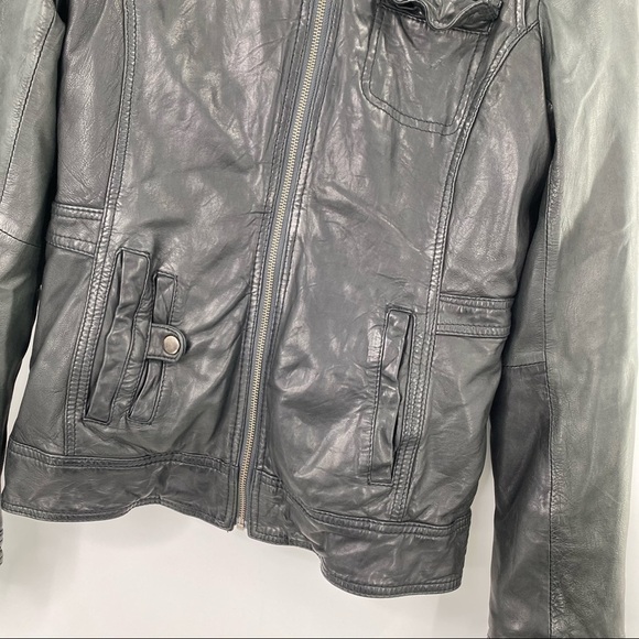 Danier Black Leather Removable Double-Lined Jacket - Size S - Picture 4 of 11